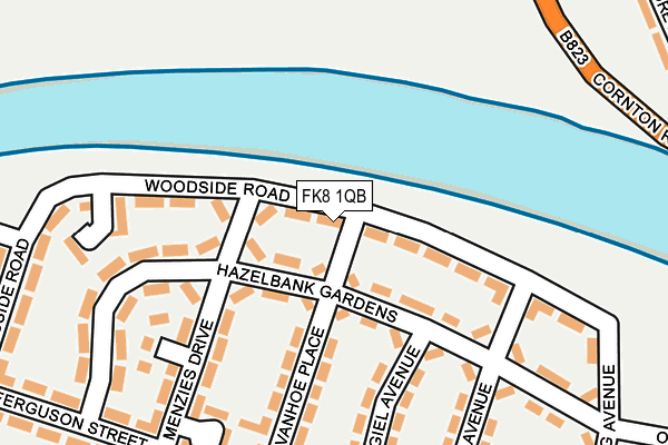 FK8 1QB map - OS OpenMap – Local (Ordnance Survey) FK8 1QB map - OS OpenMap – Local (Ordnance Survey)