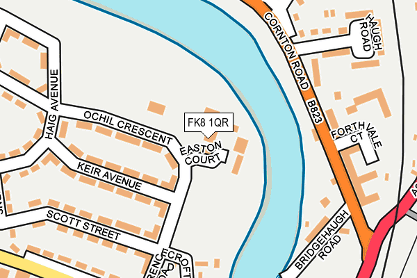 FK8 1QR map - OS OpenMap – Local (Ordnance Survey) FK8 1QR map - OS OpenMap – Local (Ordnance Survey)