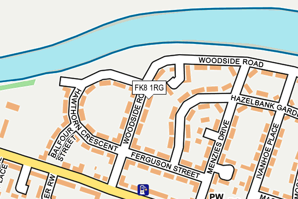 FK8 1RG map - OS OpenMap – Local (Ordnance Survey) FK8 1RG map - OS OpenMap – Local (Ordnance Survey)