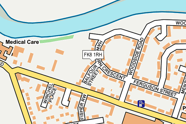 FK8 1RH map - OS OpenMap – Local (Ordnance Survey) FK8 1RH map - OS OpenMap – Local (Ordnance Survey)