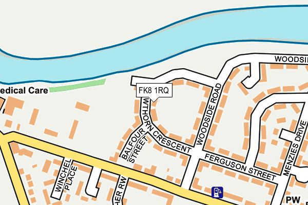FK8 1RQ map - OS OpenMap – Local (Ordnance Survey) FK8 1RQ map - OS OpenMap – Local (Ordnance Survey)