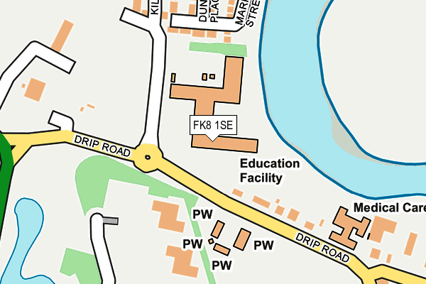 FK8 1SE map - OS OpenMap – Local (Ordnance Survey) FK8 1SE map - OS OpenMap – Local (Ordnance Survey)
