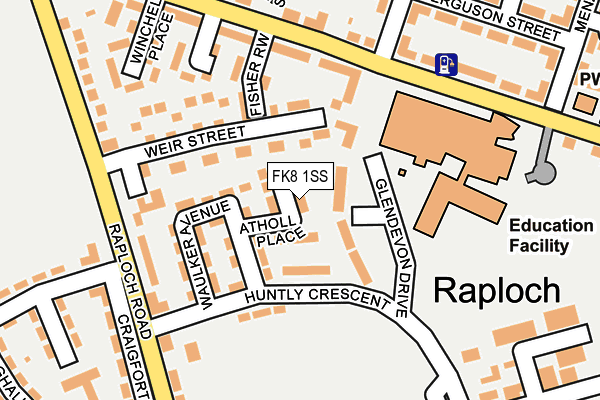 FK8 1SS map - OS OpenMap – Local (Ordnance Survey) FK8 1SS map - OS OpenMap – Local (Ordnance Survey)