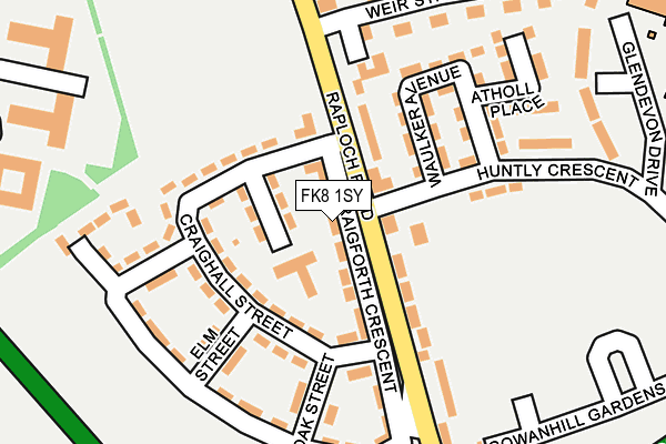 FK8 1SY map - OS OpenMap – Local (Ordnance Survey) FK8 1SY map - OS OpenMap – Local (Ordnance Survey)