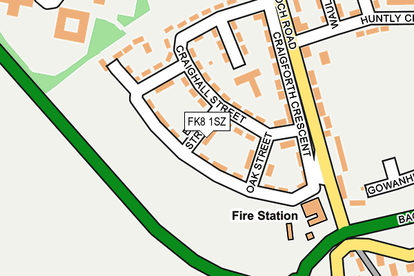 FK8 1SZ map - OS OpenMap – Local (Ordnance Survey) FK8 1SZ map - OS OpenMap – Local (Ordnance Survey)