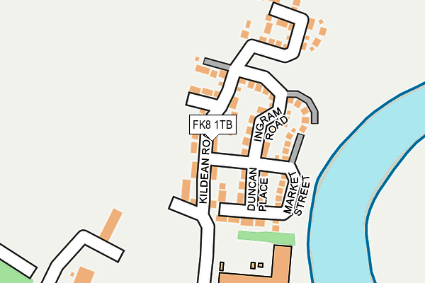 FK8 1TB map - OS OpenMap – Local (Ordnance Survey) FK8 1TB map - OS OpenMap – Local (Ordnance Survey)