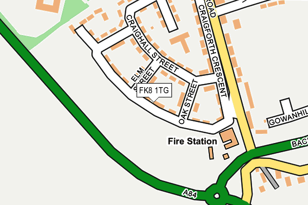FK8 1TG map - OS OpenMap – Local (Ordnance Survey) FK8 1TG map - OS OpenMap – Local (Ordnance Survey)