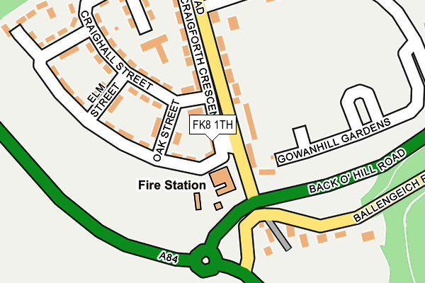 FK8 1TH map - OS OpenMap – Local (Ordnance Survey) FK8 1TH map - OS OpenMap – Local (Ordnance Survey)