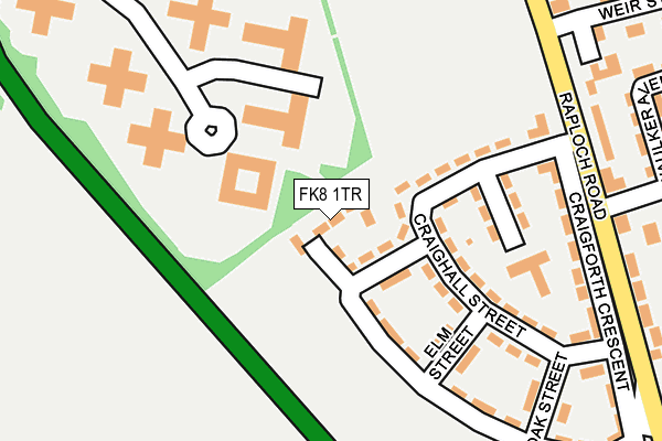 FK8 1TR map - OS OpenMap – Local (Ordnance Survey) FK8 1TR map - OS OpenMap – Local (Ordnance Survey)