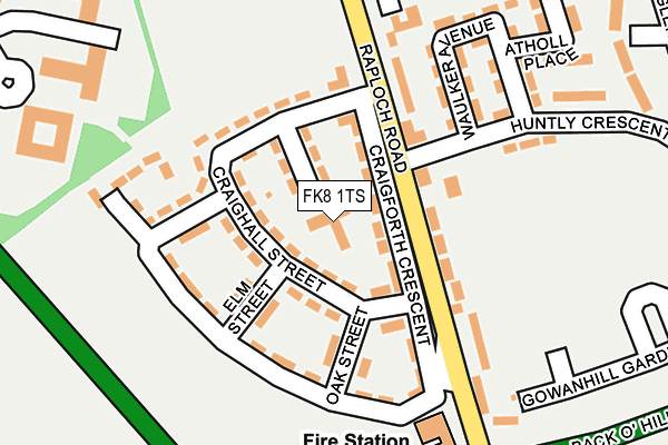 FK8 1TS map - OS OpenMap – Local (Ordnance Survey) FK8 1TS map - OS OpenMap – Local (Ordnance Survey)