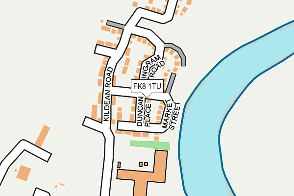 FK8 1TU map - OS OpenMap – Local (Ordnance Survey) FK8 1TU map - OS OpenMap – Local (Ordnance Survey)