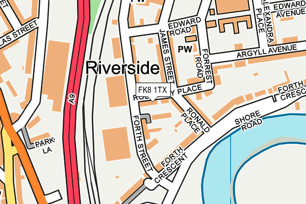FK8 1TX map - OS OpenMap – Local (Ordnance Survey) FK8 1TX map - OS OpenMap – Local (Ordnance Survey)