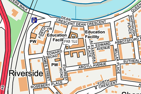 FK8 1UJ map - OS OpenMap – Local (Ordnance Survey) FK8 1UJ map - OS OpenMap – Local (Ordnance Survey)