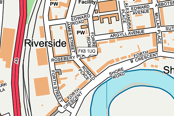 FK8 1UQ map - OS OpenMap – Local (Ordnance Survey) FK8 1UQ map - OS OpenMap – Local (Ordnance Survey)