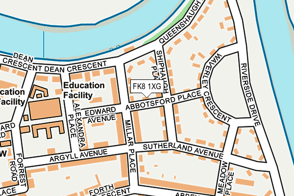 FK8 1XG map - OS OpenMap – Local (Ordnance Survey) FK8 1XG map - OS OpenMap – Local (Ordnance Survey)