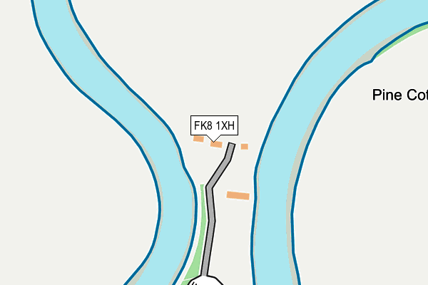 FK8 1XH map - OS OpenMap – Local (Ordnance Survey) FK8 1XH map - OS OpenMap – Local (Ordnance Survey)