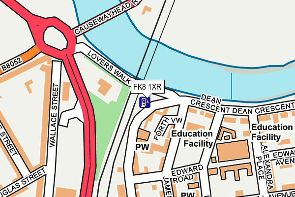 FK8 1XR map - OS OpenMap – Local (Ordnance Survey) FK8 1XR map - OS OpenMap – Local (Ordnance Survey)
