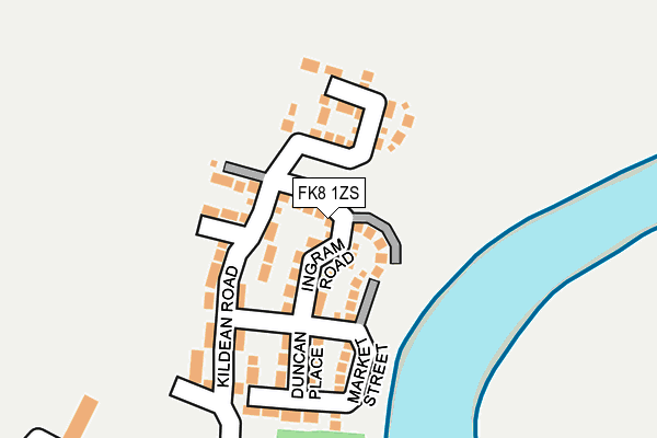FK8 1ZS map - OS OpenMap – Local (Ordnance Survey) FK8 1ZS map - OS OpenMap – Local (Ordnance Survey)