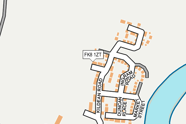 FK8 1ZT map - OS OpenMap – Local (Ordnance Survey) FK8 1ZT map - OS OpenMap – Local (Ordnance Survey)