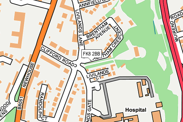 FK8 2BB map - OS OpenMap – Local (Ordnance Survey) FK8 2BB map - OS OpenMap – Local (Ordnance Survey)