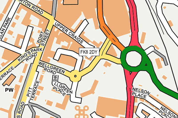 FK8 2DY map - OS OpenMap – Local (Ordnance Survey) FK8 2DY map - OS OpenMap – Local (Ordnance Survey)