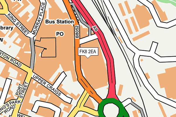 FK8 2EA map - OS OpenMap – Local (Ordnance Survey) FK8 2EA map - OS OpenMap – Local (Ordnance Survey)