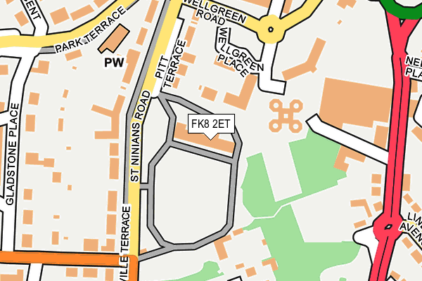 FK8 2ET map - OS OpenMap – Local (Ordnance Survey) FK8 2ET map - OS OpenMap – Local (Ordnance Survey)