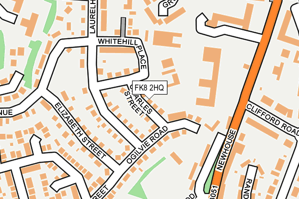 FK8 2HQ map - OS OpenMap – Local (Ordnance Survey) FK8 2HQ map - OS OpenMap – Local (Ordnance Survey)