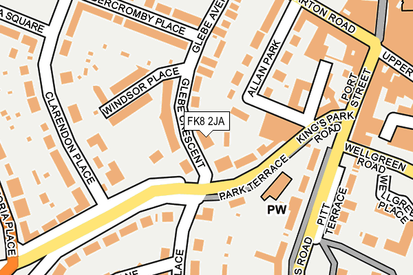 FK8 2JA map - OS OpenMap – Local (Ordnance Survey) FK8 2JA map - OS OpenMap – Local (Ordnance Survey)