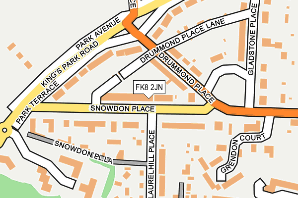 FK8 2JN map - OS OpenMap – Local (Ordnance Survey)