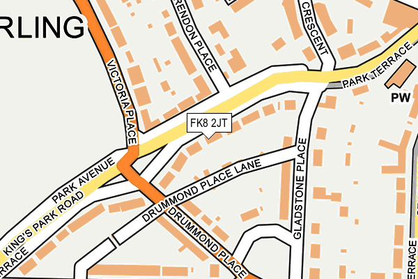 FK8 2JT map - OS OpenMap – Local (Ordnance Survey) FK8 2JT map - OS OpenMap – Local (Ordnance Survey)