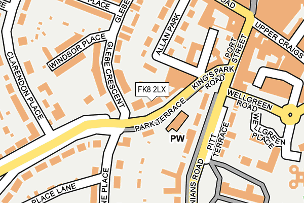 FK8 2LX map - OS OpenMap – Local (Ordnance Survey) FK8 2LX map - OS OpenMap – Local (Ordnance Survey)