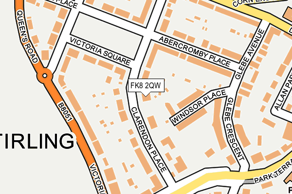FK8 2QW map - OS OpenMap – Local (Ordnance Survey) FK8 2QW map - OS OpenMap – Local (Ordnance Survey)