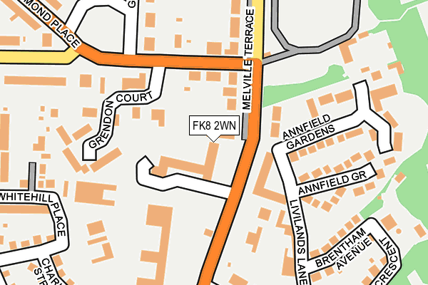 FK8 2WN map - OS OpenMap – Local (Ordnance Survey) FK8 2WN map - OS OpenMap – Local (Ordnance Survey)