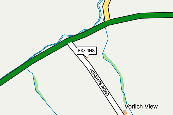 FK8 3NS map - OS OpenMap – Local (Ordnance Survey) FK8 3NS map - OS OpenMap – Local (Ordnance Survey)
