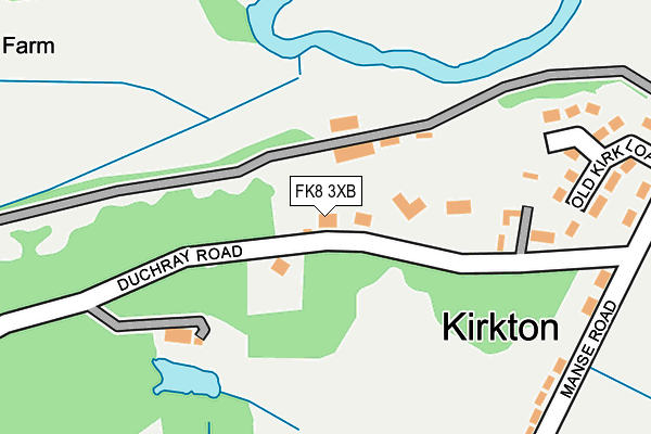 FK8 3XB map - OS OpenMap – Local (Ordnance Survey) FK8 3XB map - OS OpenMap – Local (Ordnance Survey)