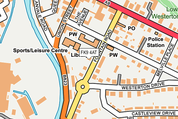 FK9 4AT map - OS OpenMap – Local (Ordnance Survey) FK9 4AT map - OS OpenMap – Local (Ordnance Survey)