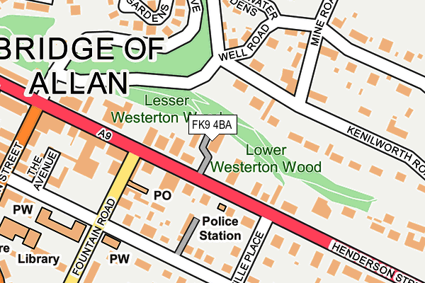 FK9 4BA map - OS OpenMap – Local (Ordnance Survey) FK9 4BA map - OS OpenMap – Local (Ordnance Survey)