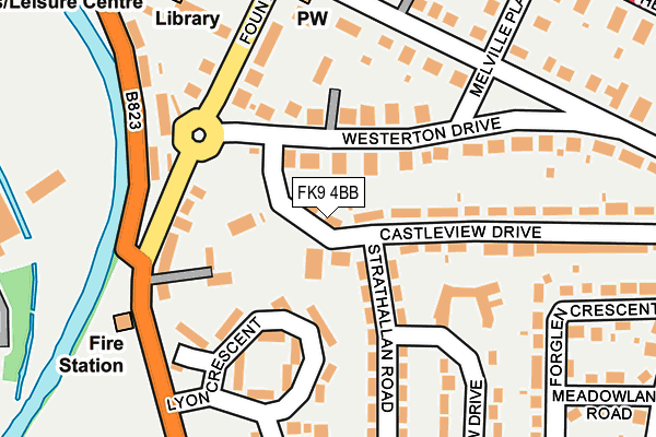FK9 4BB map - OS OpenMap – Local (Ordnance Survey) FK9 4BB map - OS OpenMap – Local (Ordnance Survey)