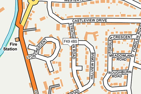 FK9 4BS map - OS OpenMap – Local (Ordnance Survey) FK9 4BS map - OS OpenMap – Local (Ordnance Survey)