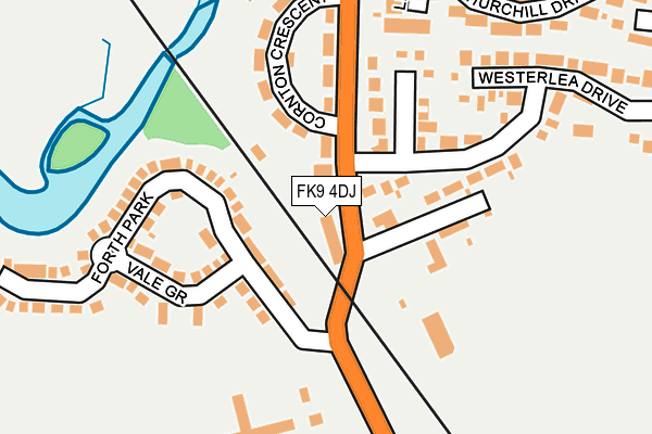 FK9 4DJ map - OS OpenMap – Local (Ordnance Survey) FK9 4DJ map - OS OpenMap – Local (Ordnance Survey)