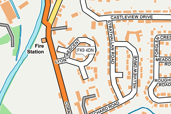 FK9 4DN map - OS OpenMap – Local (Ordnance Survey) FK9 4DN map - OS OpenMap – Local (Ordnance Survey)