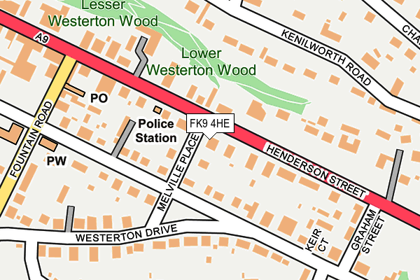 FK9 4HE map - OS OpenMap – Local (Ordnance Survey) FK9 4HE map - OS OpenMap – Local (Ordnance Survey)
