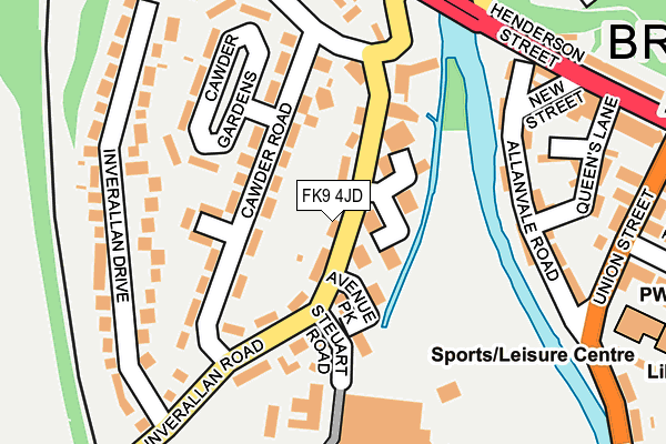 FK9 4JD map - OS OpenMap – Local (Ordnance Survey) FK9 4JD map - OS OpenMap – Local (Ordnance Survey)