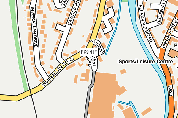 FK9 4JF map - OS OpenMap – Local (Ordnance Survey) FK9 4JF map - OS OpenMap – Local (Ordnance Survey)