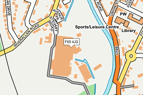 FK9 4JG map - OS OpenMap – Local (Ordnance Survey) FK9 4JG map - OS OpenMap – Local (Ordnance Survey)