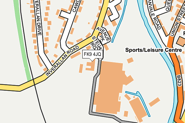 FK9 4JQ map - OS OpenMap – Local (Ordnance Survey) FK9 4JQ map - OS OpenMap – Local (Ordnance Survey)