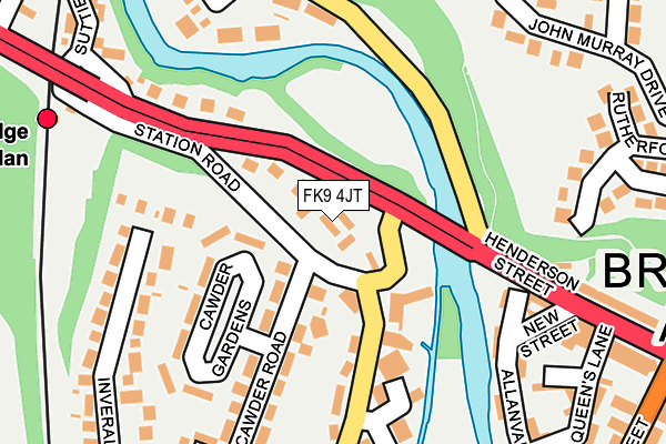 FK9 4JT map - OS OpenMap – Local (Ordnance Survey) FK9 4JT map - OS OpenMap – Local (Ordnance Survey)