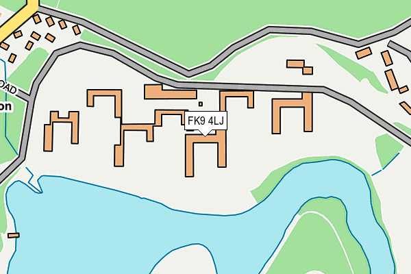 FK9 4LJ map - OS OpenMap – Local (Ordnance Survey) FK9 4LJ map - OS OpenMap – Local (Ordnance Survey)