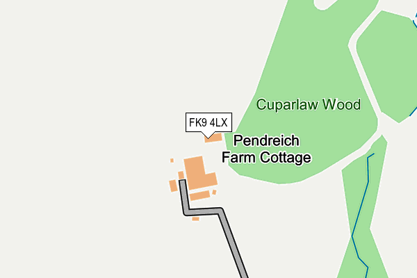 FK9 4LX map - OS OpenMap – Local (Ordnance Survey) FK9 4LX map - OS OpenMap – Local (Ordnance Survey)